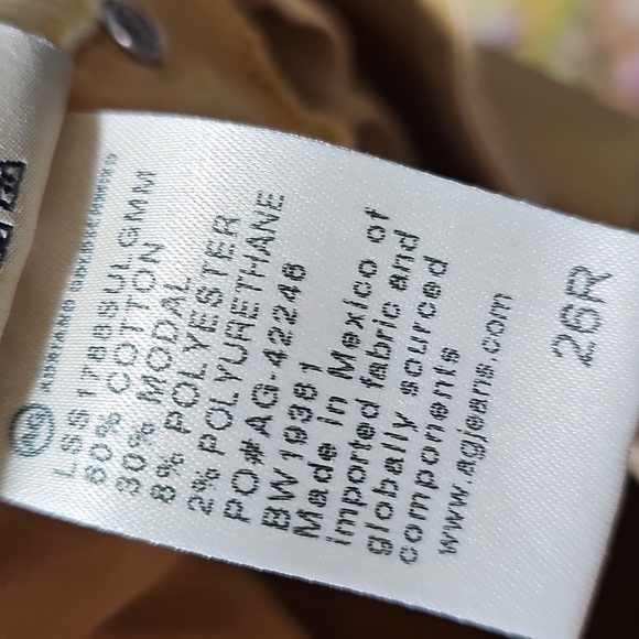 AG Adriano Goldschmied Yellow Super Skinny Ankle Jeans Size 26 - Picture 4 of 6